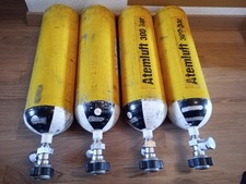 Dräger 6L 300bar Atemluftflasche Sauerstoffflasche TÜV Ende 2025