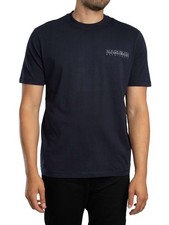 Napapijri Herren Turrach Back Grafik T-Shirt, Blau