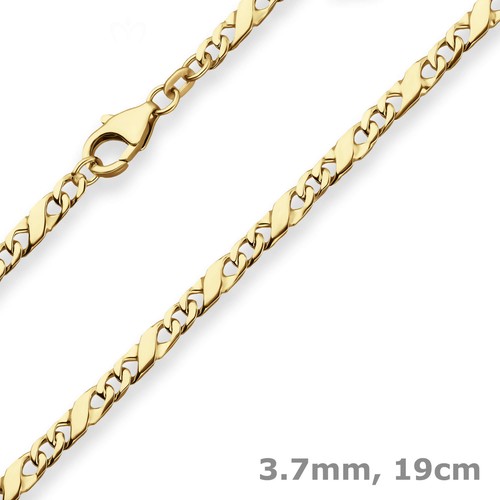 7mm armband dollarkette - 3,7mm,