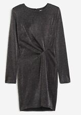 ZARA Sexy Glitzer Party Cocktail Anlass Wickel Bodycon Kleid