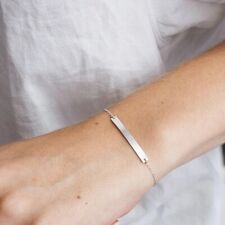 Personalisiertes Armband mit Gravur Edelstahl | 14K Gold vergoldet Namensarmband