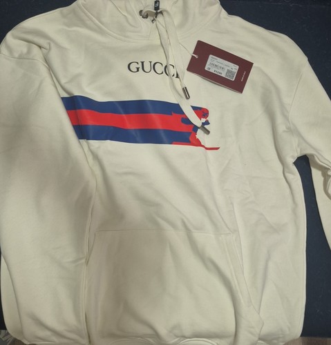 Gucci herren hoodie weiß - xl,