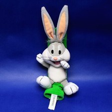 Bugs Bunny Stofftier Warner Bros. 1999 Vintage Plüschfigur mit Klettverschluss