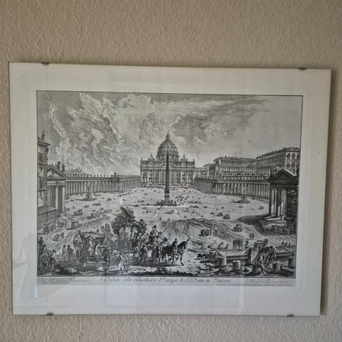 Kupferstich gerahmt - ,