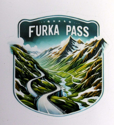 Souvenir aufkleber furkapass - souvenir-aufkleber,