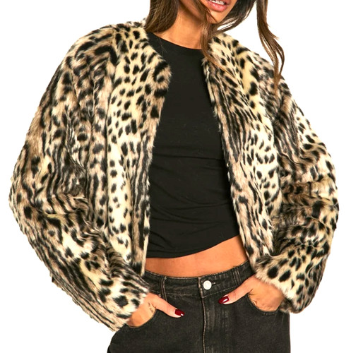 Neu leopard damen kunstfell - leopard,