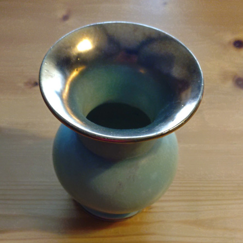 Jasba keramik vase grün blau - jasba,