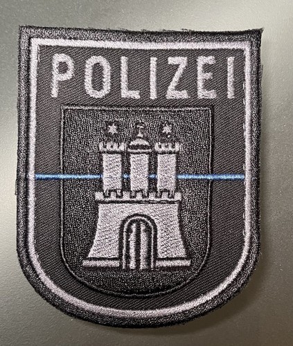 Polizei hamburg grau blueline - polizei, grau-