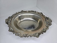 Walker & Hall, Sheffield, England Teller Schale Garantie Hart & Silber gelötet GC