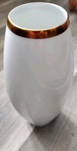Thomas vase weiß mit goldrand - thomas,