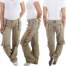 Damen Cargohose Baggy Cargo