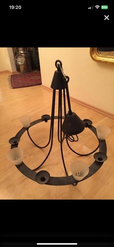 Metall deckenleuchter halogen - metall,