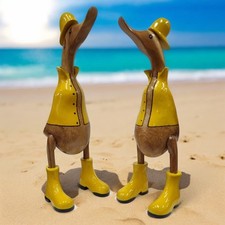 Deko Enten Holz Regenmantel