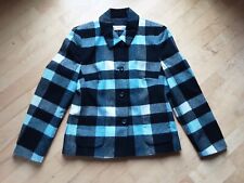 wie NEU apriori Blazer 38 blau schwarz kariert 70% Wolle