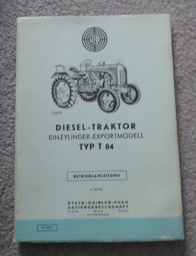 Steyr dieselschlepper t84 - steyr,