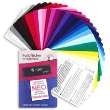Stoff-Farbpass, 30 Farben