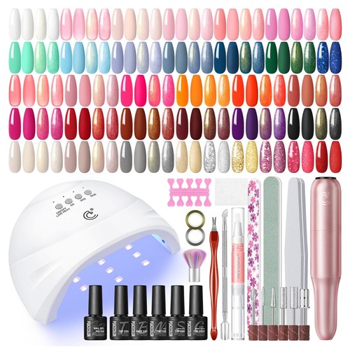 Nagellack set mit lampe und - set,