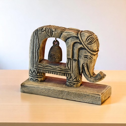 Elefant figur holz bronze - elefant,