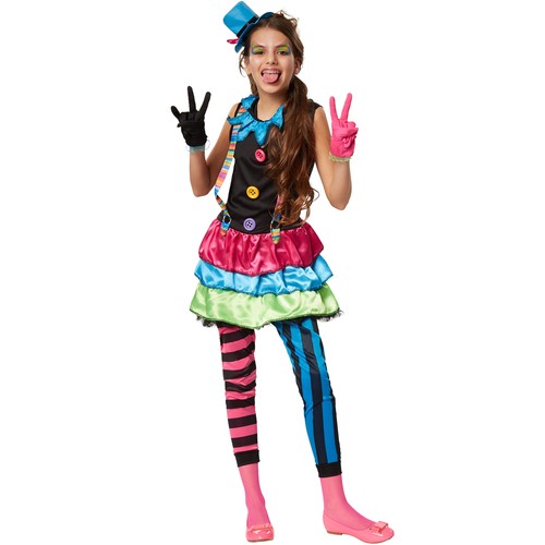 Mädchenkostüm crazy clown - mädchenkostüm,