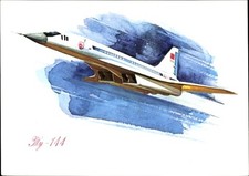 Ak Passagierflugzeug Tupolew