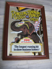 Werbespiegel/mirror Ringling Bros. & Barum Bally  200 Years Circus Vintage 60er