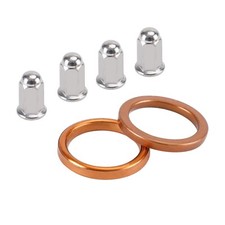 2x Auspuffdichtung+4x M6