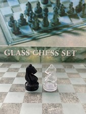 Glass Chess Set 25x25 cm OVP
