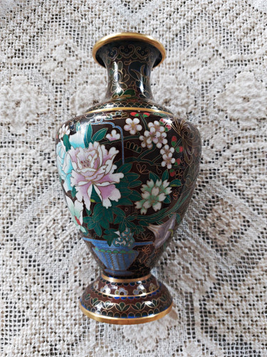 Cloisonne vase china 21cm - cloisonne,
