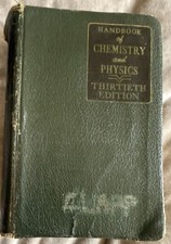 1948 Vtg Handbook of Chemistry