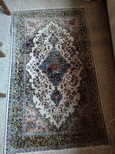 Seidenteppich 120x80 Brücke hochwertig viele Knoten Perserteppich 