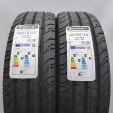 205 75 16C 2x CONTINENTAL 205/75 R16C 110/108R Van 200 Sommerreifen 2022 VOLL