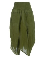 Vishes Damen Rock Maxi Ballonrock Hippie Stil Baumwolle handgefertigt Ethno