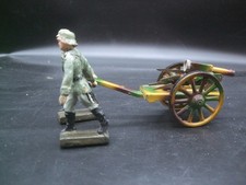 Lineol Soldaten MG Karren