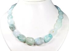 Heilstein Halskette aus dem Edelstein Aquamarin unregelmäßige Form
