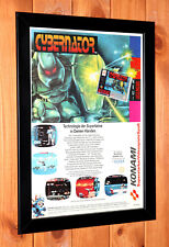 1993 Assault Suits Valken Cybernator SNES Vintage mini Promo Poster / Ad Framed