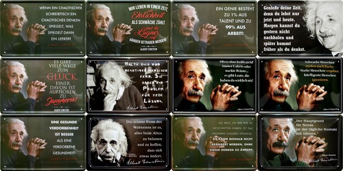 Blechschild 20x30 einstein - 20x30,