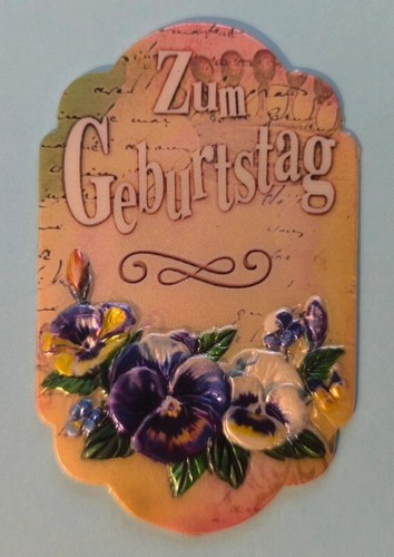 Wachsbild geburtstag - wachsbild,
