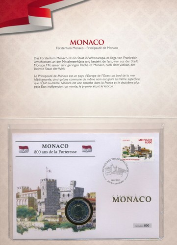 Monaco euro numisbrief 2015 - 2,