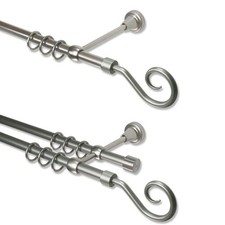 Metall Gardinenstangen Chrom