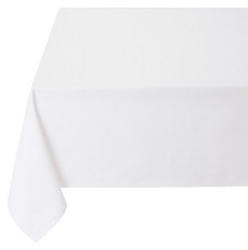 Tischdecke Weiß Stoff