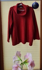 Weicher Damen-Pullover mit Wasserfallkragen Gr. 48/50, 50% Yak, 50% Wolle