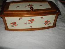 Art DECO  Keramik Brotkasten Spritzdekor W.E. Paetsch Frankfurt