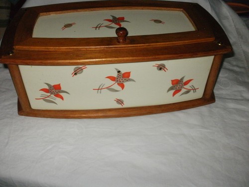 Art deco keramik brotkasten - ,