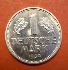 1 DM 1950 D Prägefrisch, fast