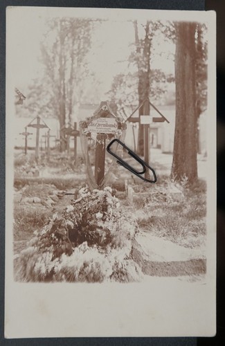 Fotopostkarte grab friedhof - fotopostkarte,