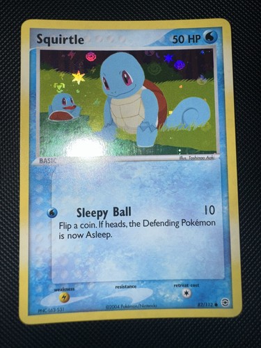 Squirtle reverse holo 112 - squirtle,