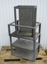 1x DDR Regal Stapelbar Lager Sichtbox Blech Box Metall   Werkstatt Loft Vintage