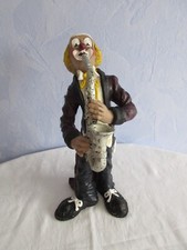 Skulptur, Statuen, Figur, Clown mit Saxophone, ähnlich Gilde