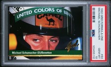 1992 Grid F1 Michael Schumacher RC Rookie Card PSA 10