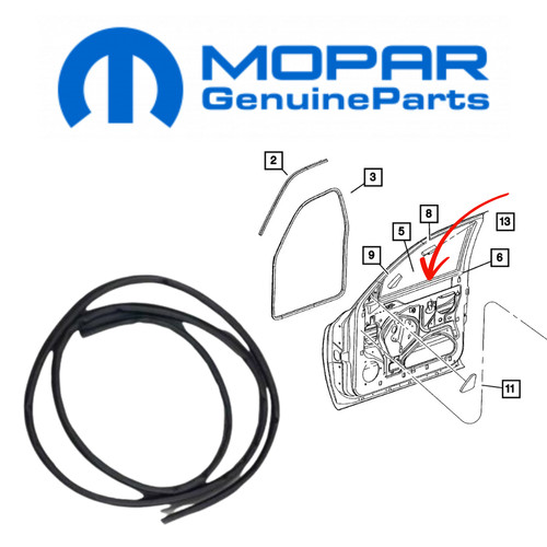 Mopar türgurt wetterleiste - mopar,
